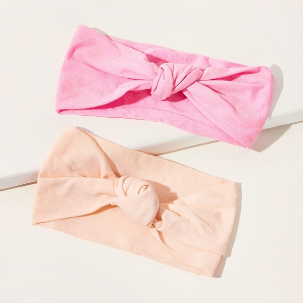 

Детская повязка на голову с бантом 2шт, Многоцветный