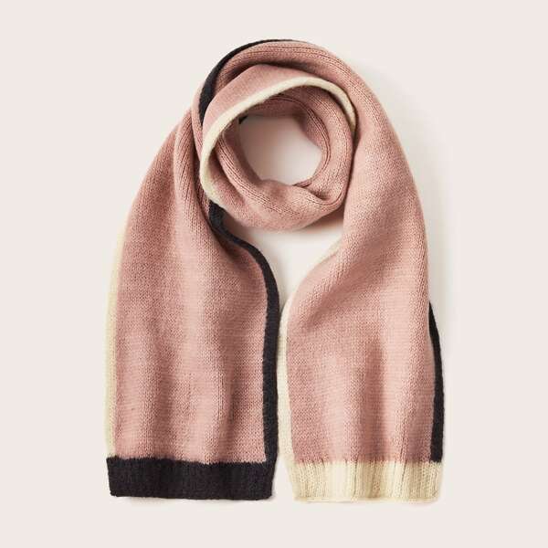 

Toddler Girls Color Block Scarf, Multicolor