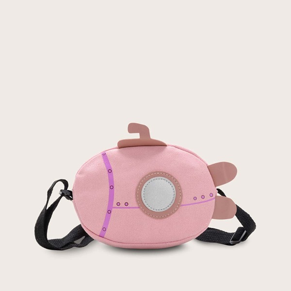

Girls Submarine Design Canvas Crossbody Bag, Pink