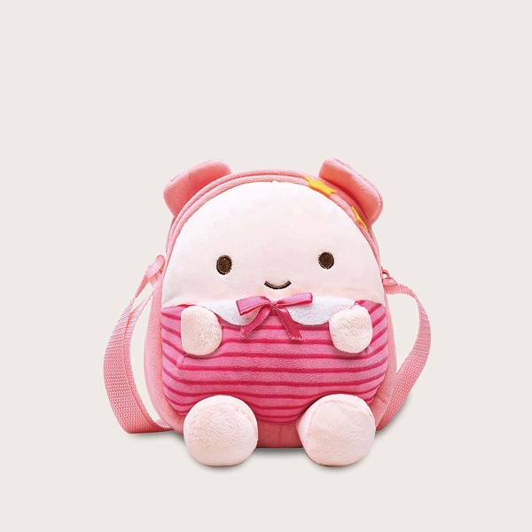 

Girls Cartoon Design Fluffy Crossbody Bag