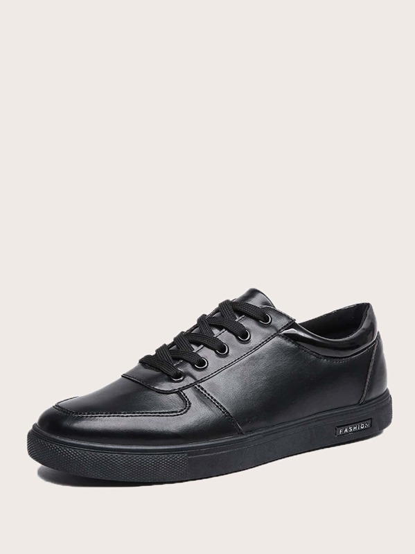 

Men Lace-up Front Sneakers, Black