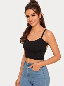 Ladder Cut-out Back Bralette - Black - View 3