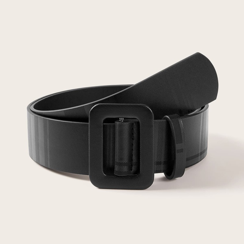 

Guys Wide Buckle Belt, Black