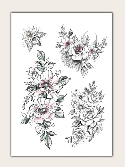 Flower Pattern  Tattoo