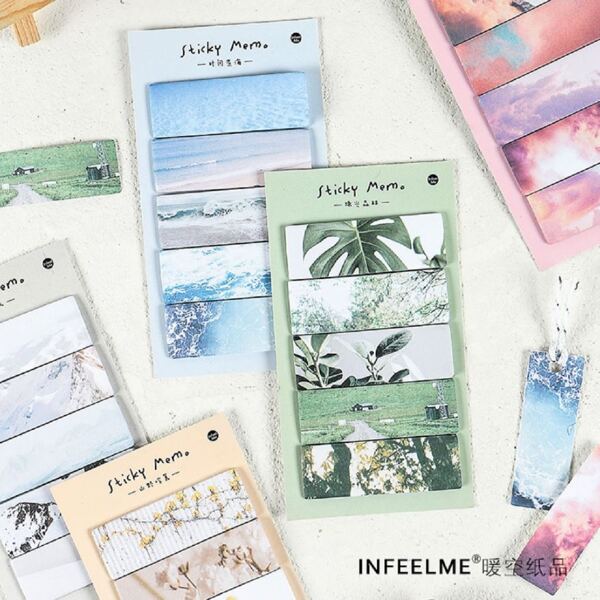 

100sheets Beautiful Scenery Print Mini Sticky Note