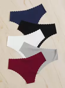 5pack Scallop Trim Panty Set - Multicolor - View 2