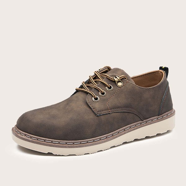 

Men Lace-up Front Dress Shoes, Coffee
