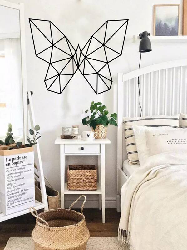

Geometric Butterfly Print Wall Sticker
