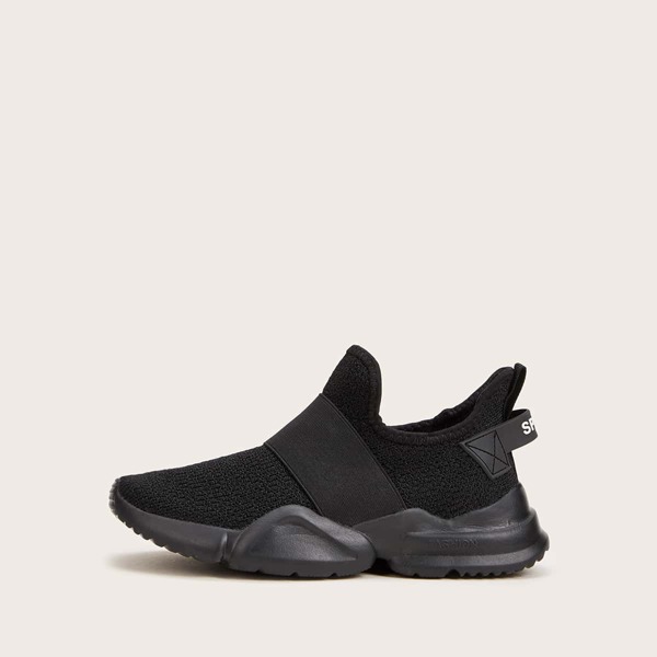 

Wide Fit Slip On Sneakers, Black