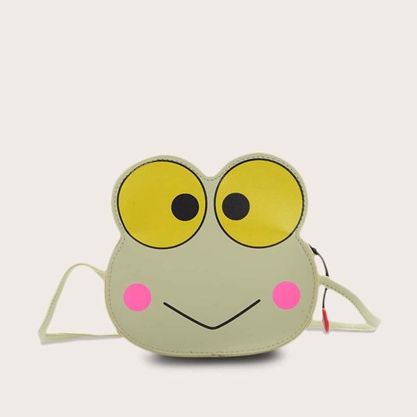 

Girls Frog Design Crossbody Bag, Green