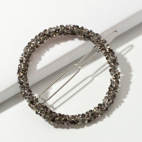 

Зажим для волос Rhinestone Crystal Gunblack, Серебряные