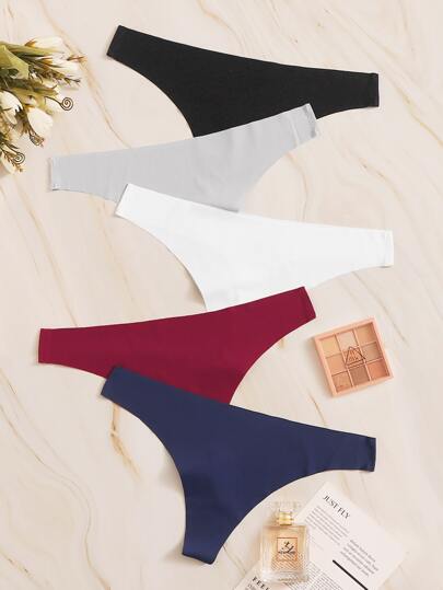 Set mutandine monocolore 5 pacchi