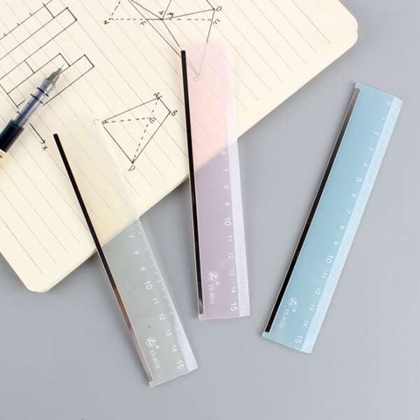 

1pc Random Color Plastic Ruler