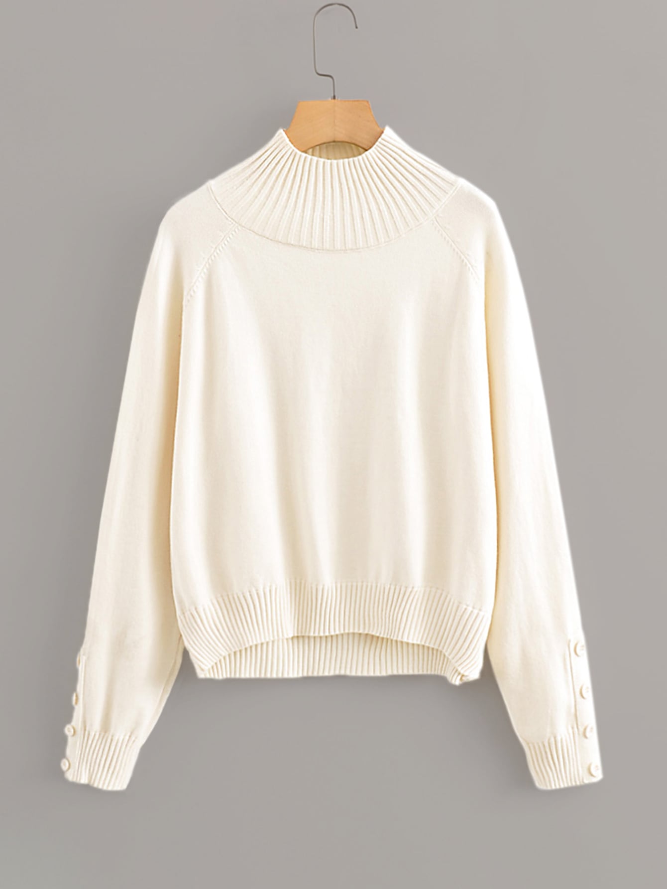 Raglan Sleeve High Low Sweater pictures
