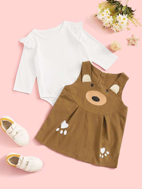 girls corduroy overall dress