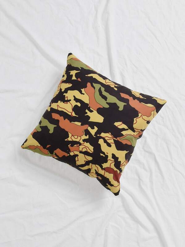 

1pc Camo Cushion Cover Without Filler, Multicolor
