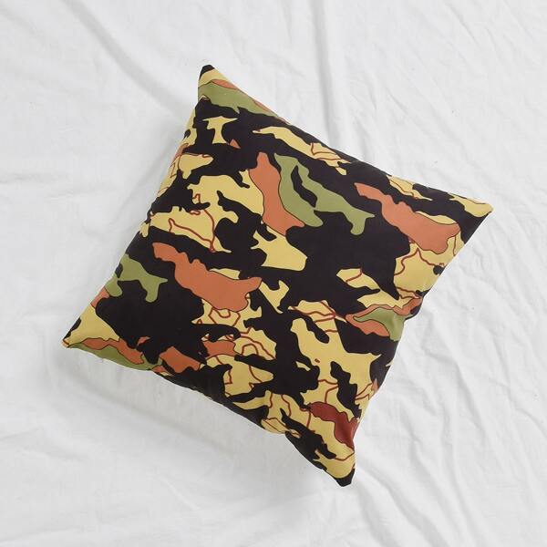 

1pc Camo Cushion Cover Without Filler, Multicolor