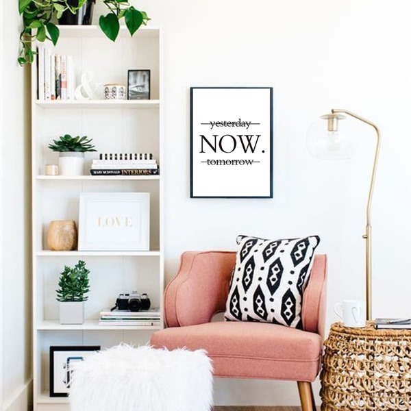 

1pc Letter Graphic Wall Print Without Frame