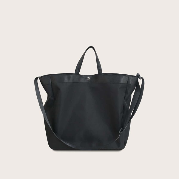 

Men Minimalist Tote Bag, Black