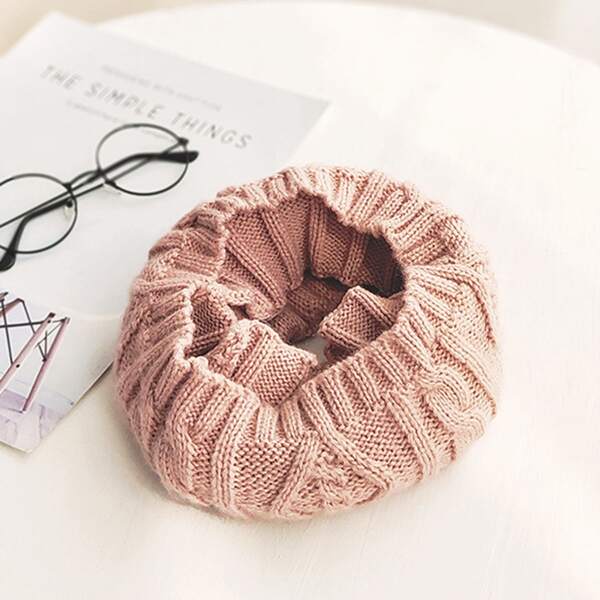 

Toddler Girls Braided Ring Scarf, Pink