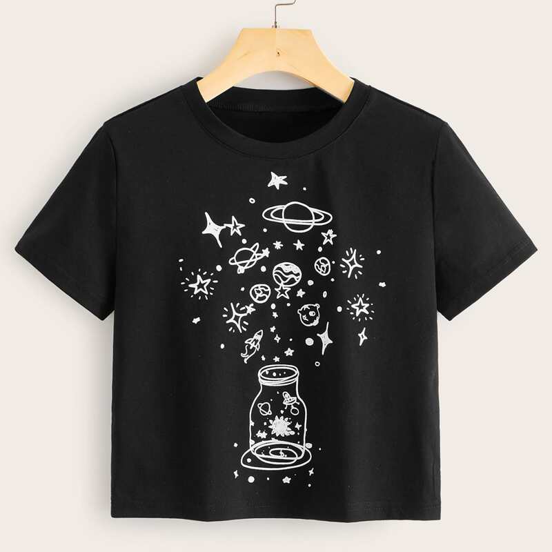 

Galaxy Graphic Tee, Black