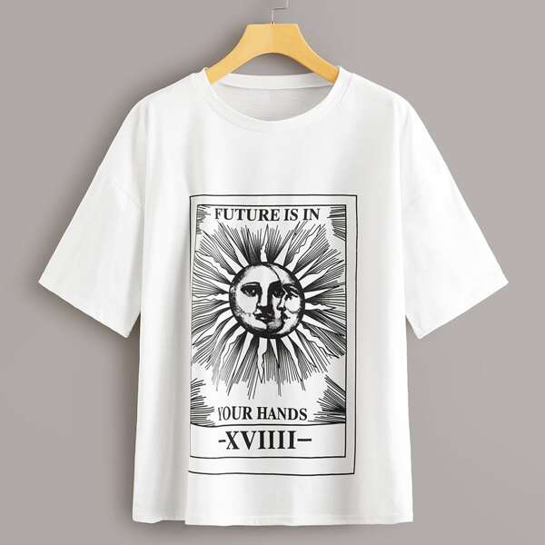 

Future Is In Your Hands Graphic Tee, White
