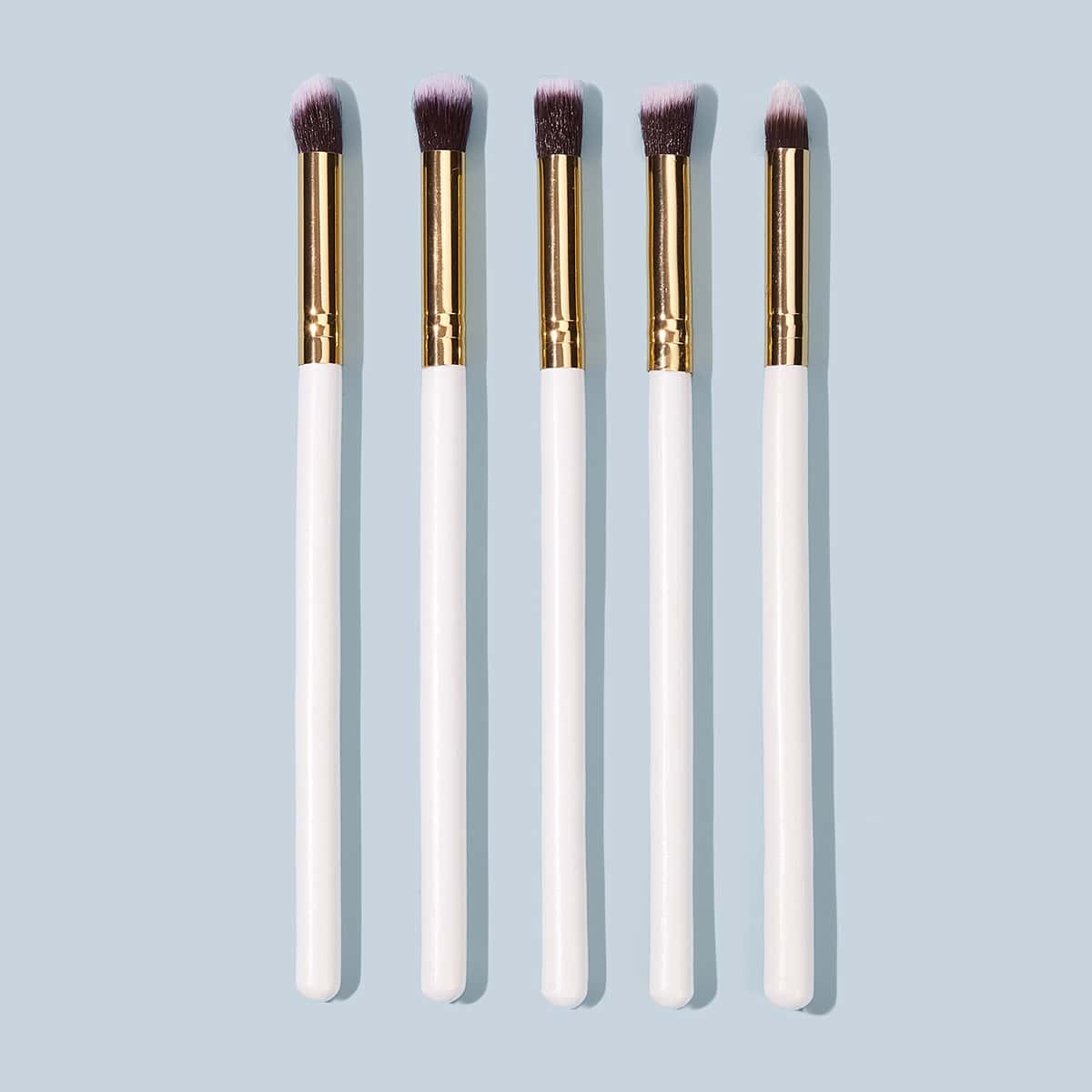 

5pcs Duo-fiber Eye Makeup Brush, White