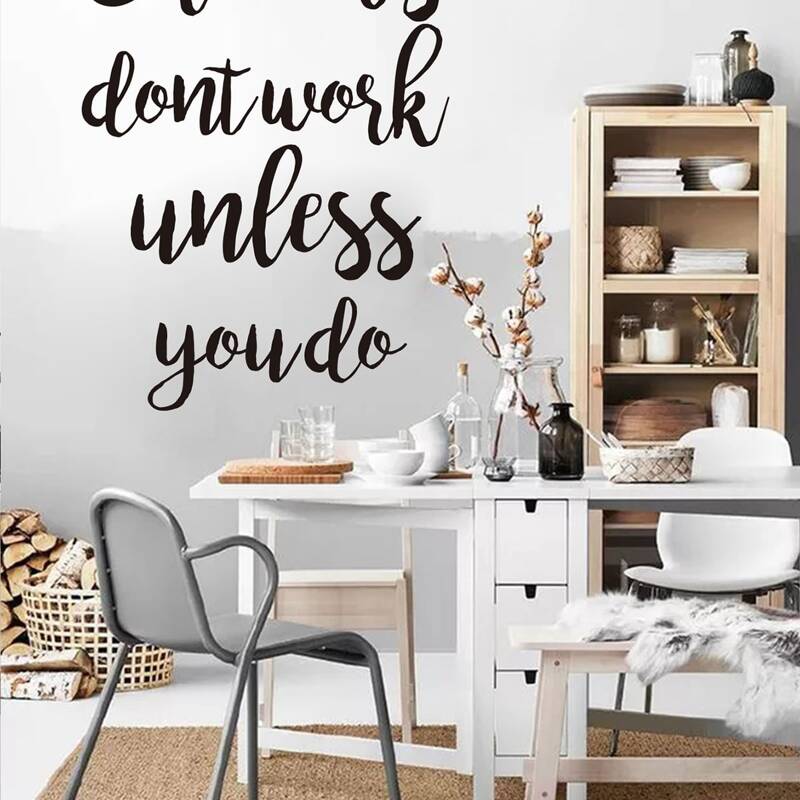 

Abstract Slogan Print Wall Sticker