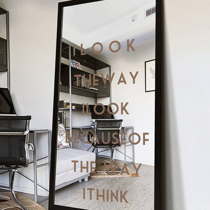 

Slogan Print Wall Sticker, Multicolor