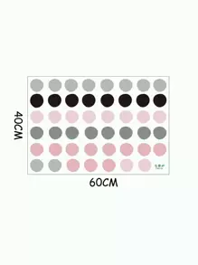 Polka Dot Pattern Wall Sticker - Multicolor - View 3