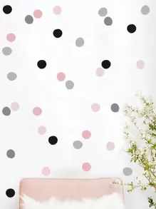 Polka Dot Pattern Wall Sticker - Multicolor - View 4