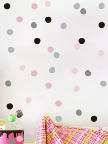 Polka Dot Pattern Wall Sticker - Multicolor - View 5