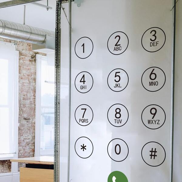 

Telephone Number Print Wall Sticker