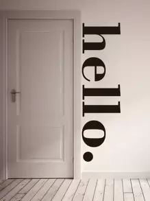 Letter Graphic Wall Sticker, Black Self Adhesive Wall Art Decal For Home Decor, Stickers, Wall Decal, Vinyl Decal For Home Decorations, Spring Decoration Items Refresh Your Home, Rama Decoration Stickers Gifts Birthday Graduation
