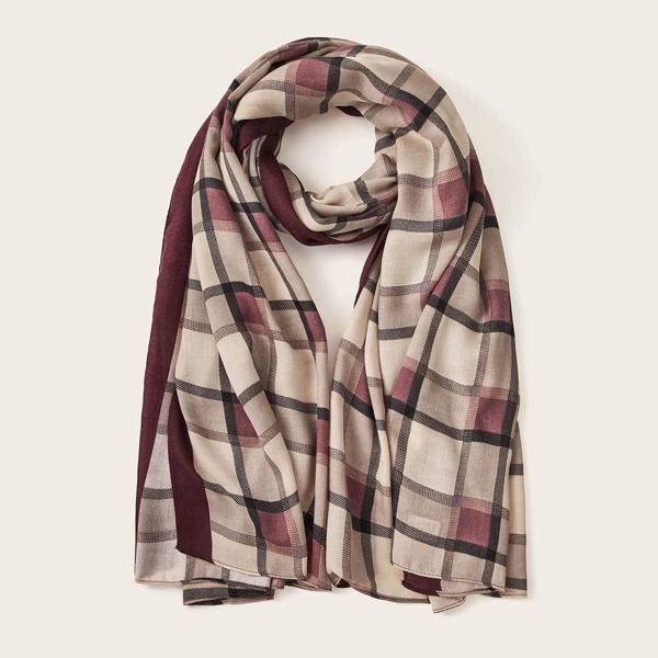 

Plaid Pattern Scarf, Multicolor