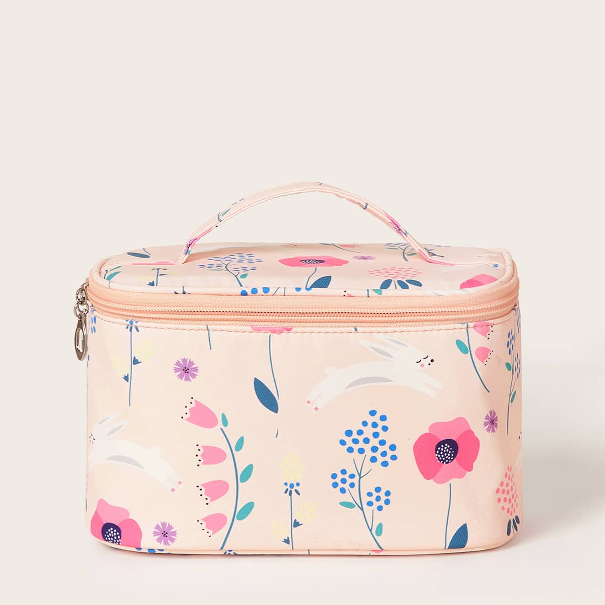

Flower Pattern Makeup Bag, Multicolor