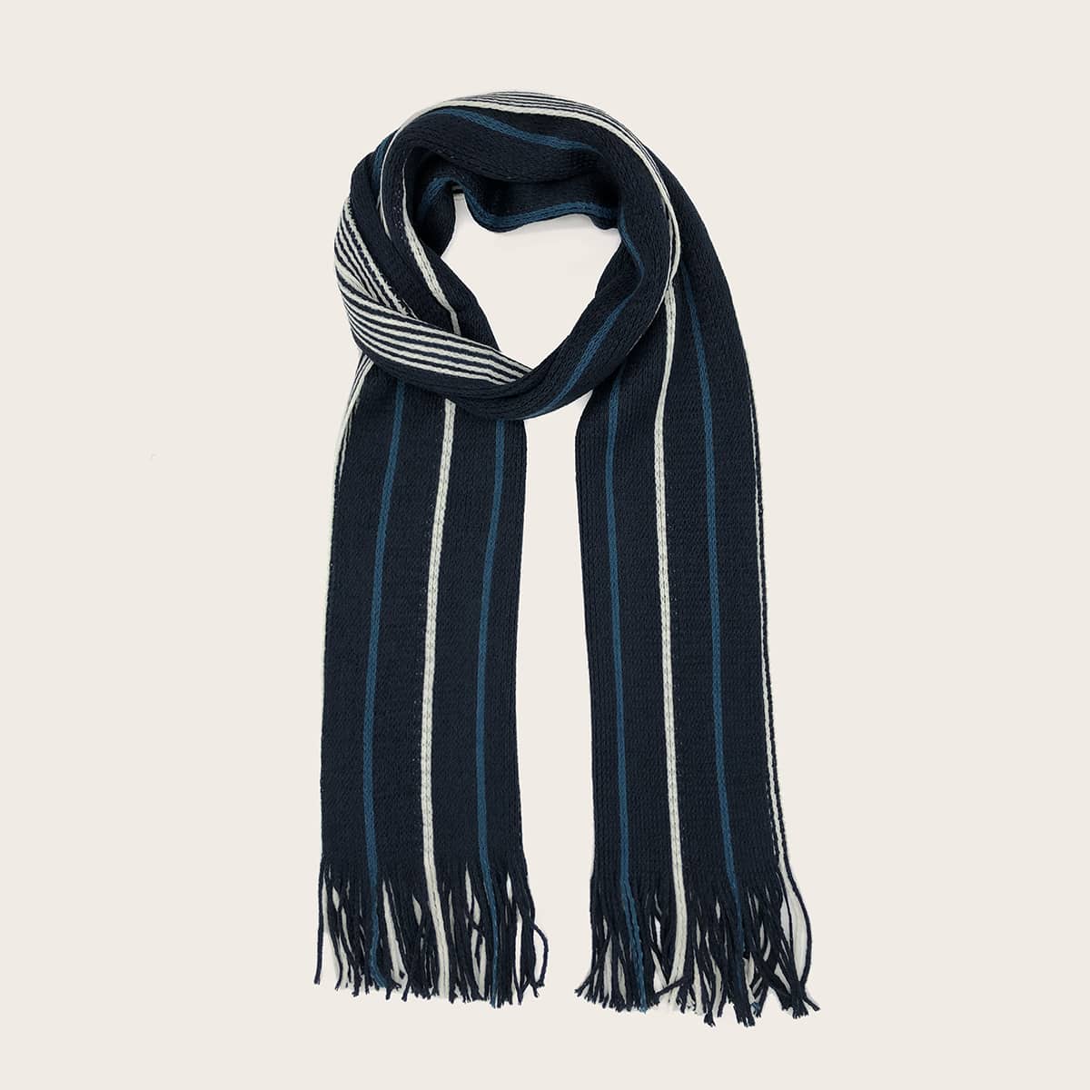 

Guys Fringe Scarf, Multicolor