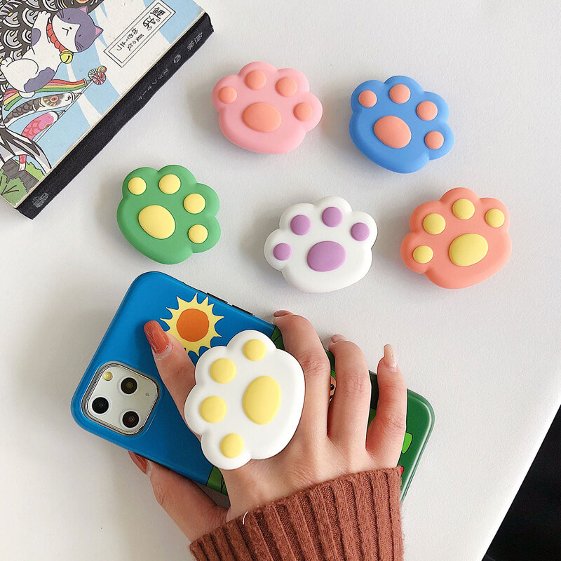 

1pc Cute Paw Pop Socket Phone Holder