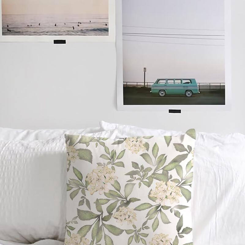 

1pc Floral Print Cushion Cover Without Filler, Multicolor