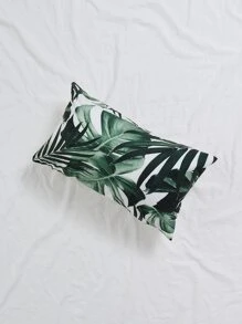 Tropical Plant Print Lumbar Pillowcase Without Filler - Multicolor - View 1