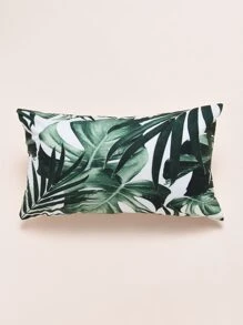 Tropical Plant Print Lumbar Pillowcase Without Filler - Multicolor - View 2