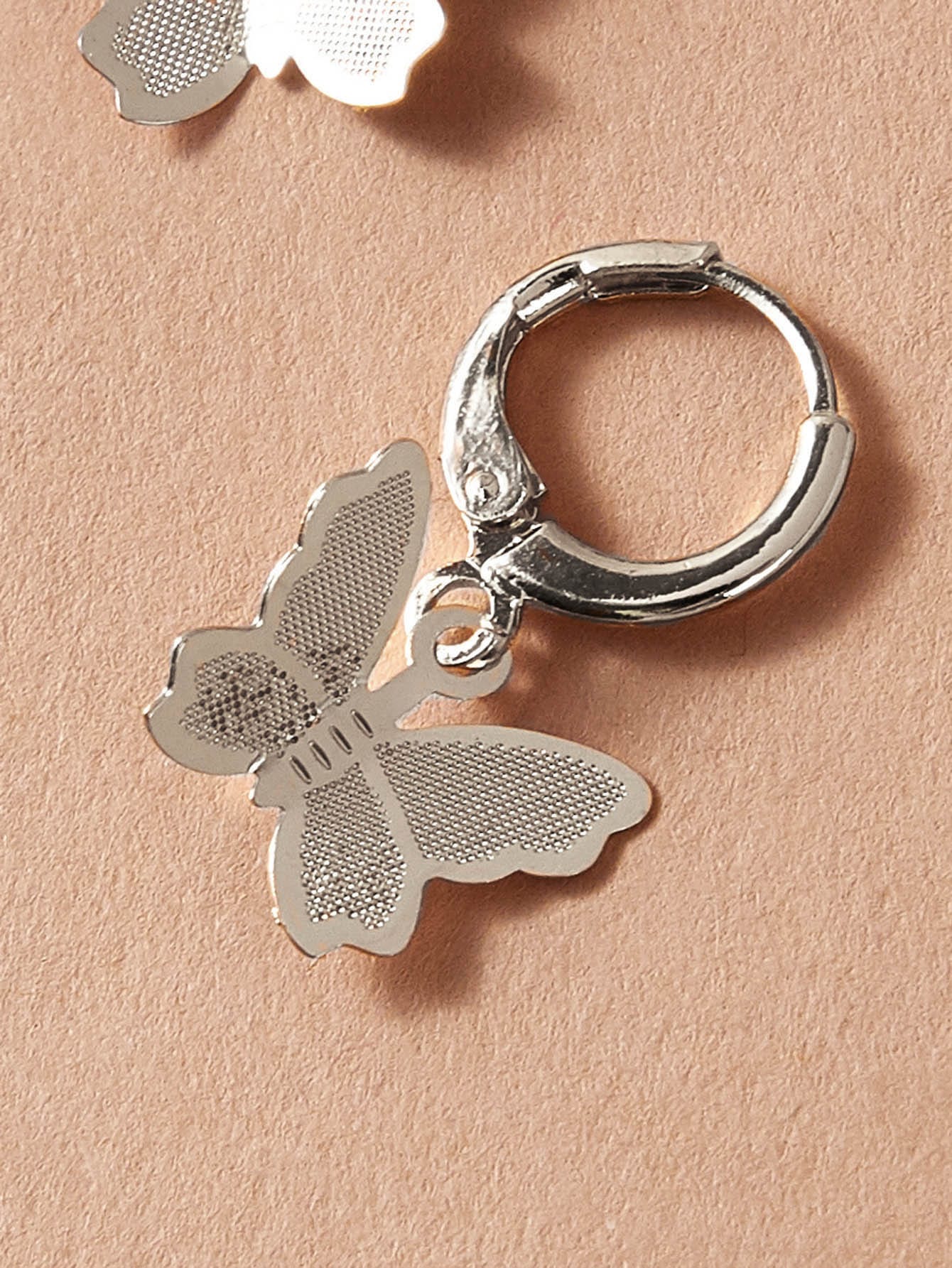 1pair Butterfly Charm Ear Cuff SHEIN USA