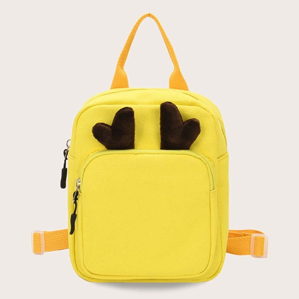 

Kids Antlers Decor Canvas Backpack, Yellow