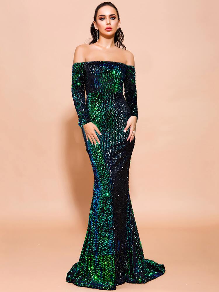 missord dress 2019 sequin Missord Black Sequins Mini Party Dress Elegant Women Long Sleeve V Neck  Bodycon Evening Prom Short Dresses Cocktail Gown
