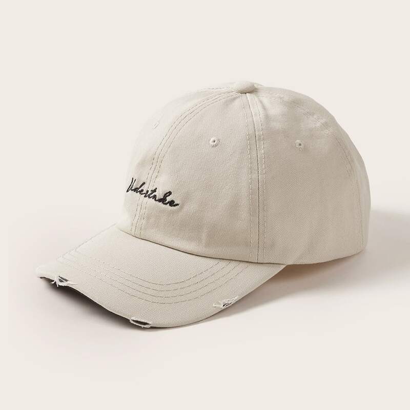 

Guys Letter Graphic Baseball Cap, Beige