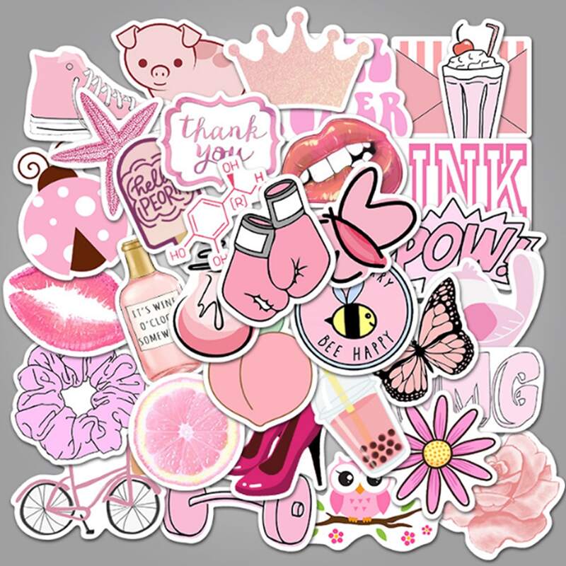 

50pcs Cartoon Graffiti Pattern Sticker