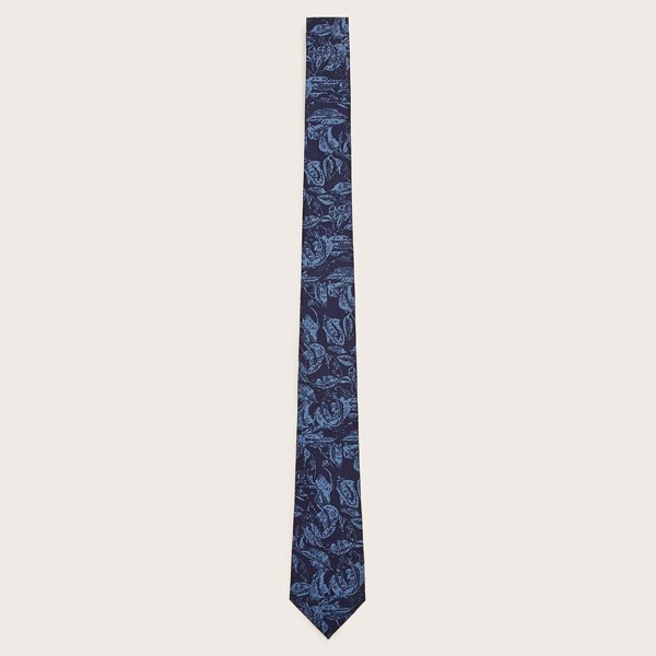 

Men Leaf Pattern Tie, Multicolor