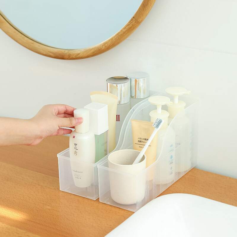 

1pc Clear Desktop Storage Box