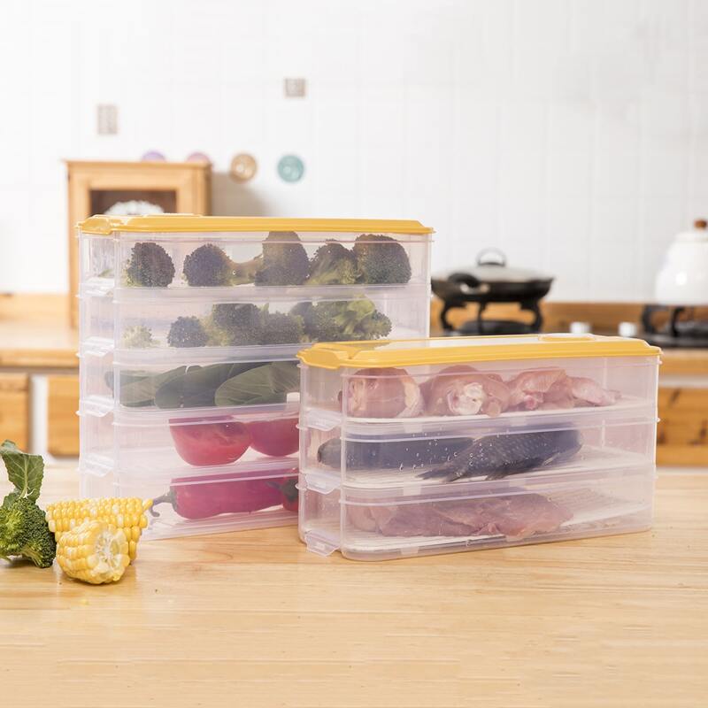 

1pc Clear Food Storage Box, Multicolor