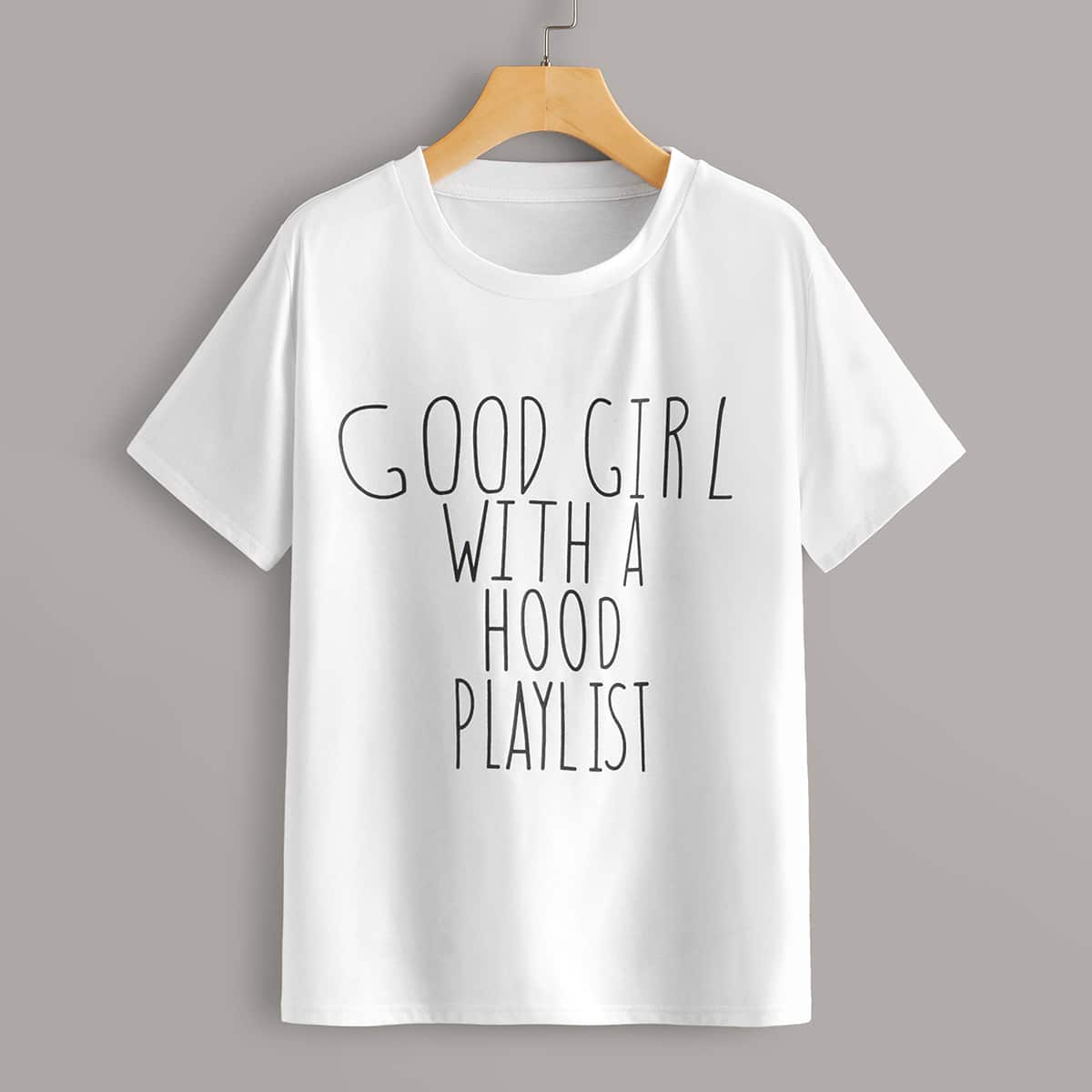 

Slogan Graphic Short Sleeve Tee, White